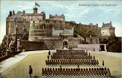 Edinburgh Castle And Esplanade Postcard