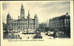 George Square And Municipal Buildings Postcard