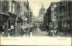 Fleet Street London, England Postcard Postcard
