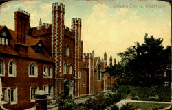 Queen's College Cambridge, England Cambridgeshire Postcard Postcard