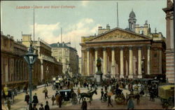 Bank And Royal Exchange Postcard