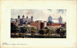 The Tower Of London From Tower Hill England Postcard Postcard