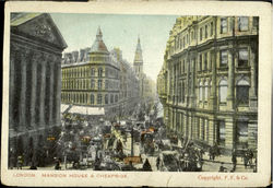 Mansion House & Cheapside Postcard