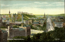 Edinburgh From Calton Hill Postcard