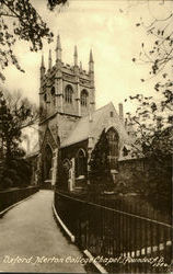 Oxford Merton College Chapel England Oxfordshire Postcard Postcard
