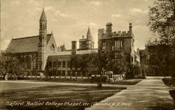 Oxford Balliol College Chapel England Oxfordshire Postcard Postcard