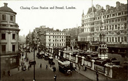 Charing Cross Station And Strand Postcard