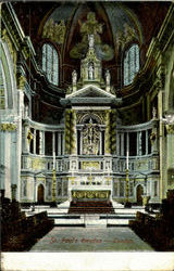 St. Paul's Reredos London, England Postcard Postcard