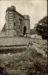 Wilmington Priory 14Th Century Hall Postcard