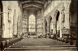 St. Michael's Interior Coventry, England Warwickshire Postcard Postcard