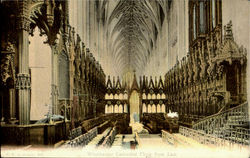 Winchester Cathedral Choir From East Postcard