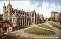 St. Georges Chapel And Windsor Castle Postcard