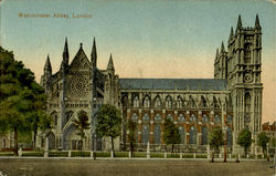 Westminster Abbey London, England Postcard Postcard
