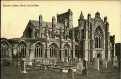 Melrose Abbey From South - West Postcard