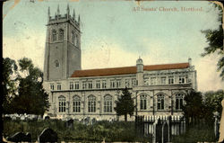 All Saints Church Hertford, England Postcard Postcard