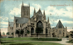 Lincoln Cathedral From E Postcard
