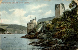 Dartmouth Church And Castle England Postcard Postcard