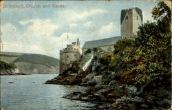 Dartmouth Church And Castle Postcard