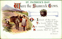 St. Patrick's Day England Postcard Postcard