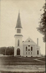 Church with Entrance and Steeple Postcard