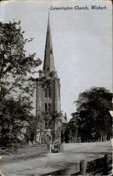 Leverington Church Wisbech, England Cambridgeshire Postcard Postcard