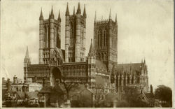 Lincoln Cathedral From S. W Postcard