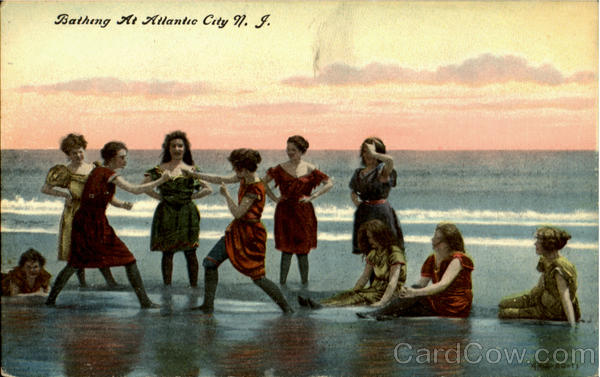 Bathing At Atlantic City New Jersey