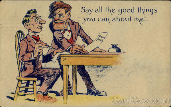 Say All The Good Things You Can About Me Comic, Funny