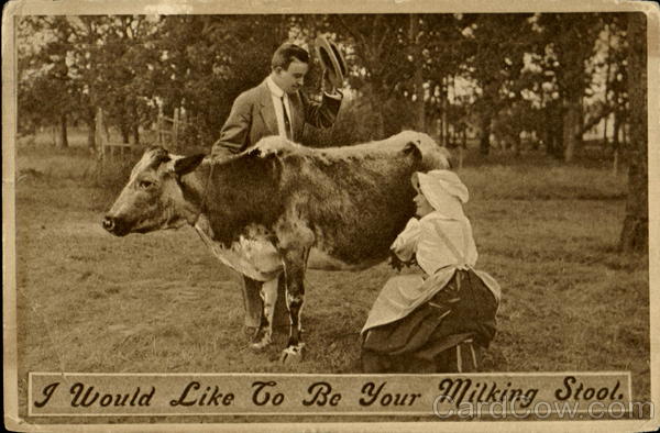 I Would Like To Be Your Milking Stool Romance & Love