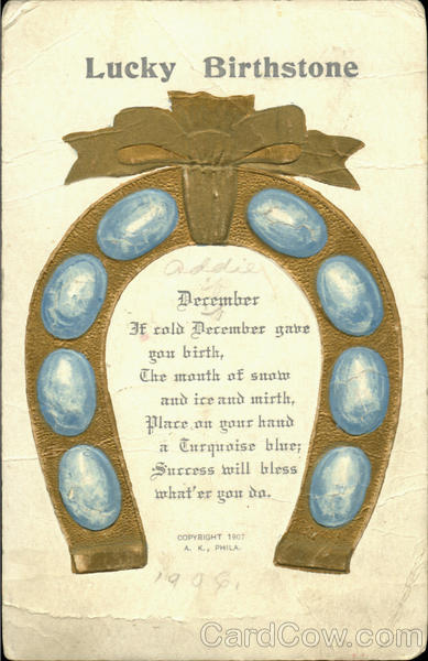 Lucky Birthstone - December Months