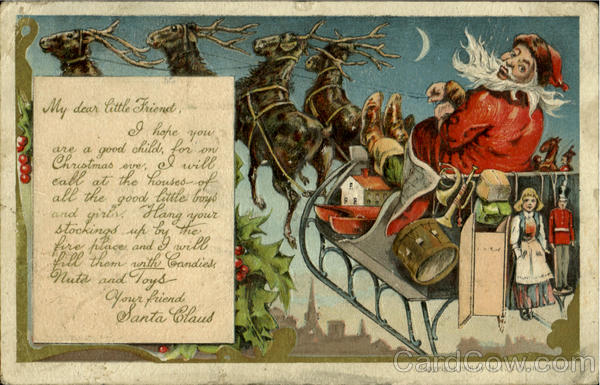 Santa in Sleigh Santa Claus