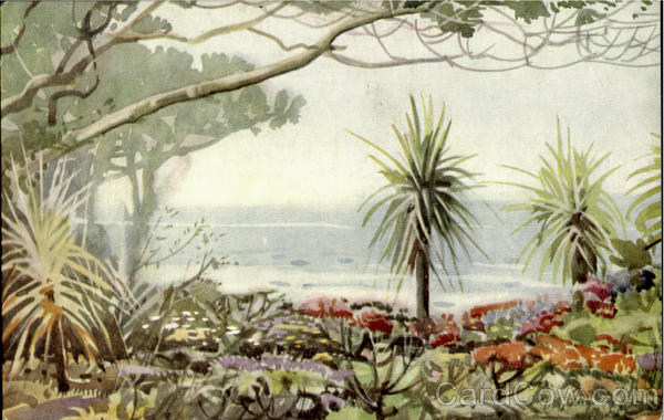 View From The Private Cliffs Bournemouth UK Dorset