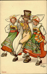 Swedish Children Postcard
