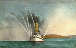 Fire Boat Dennis T. Sullivan San Francisco, CA Postcard Postcard