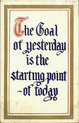 The Goal Of Yesterday The Goal Of Yesterday