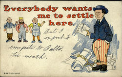 Everybody Wants Me To Settle Here Postcard