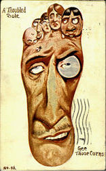 A Troubled Sole Postcard