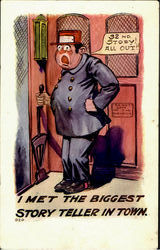 I Met The Biggest Story Teller In Town Postcard