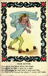 Bum Actor Postcard