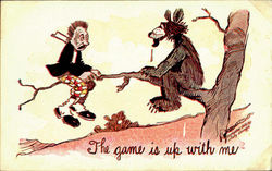 The Game Is Up With Me Postcard