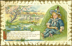 Little Boy Blue Boys Postcard Postcard