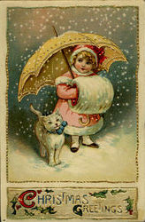 Christmas Greetings Postcard