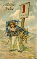 A Happy New Year Postcard