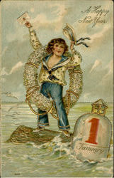 A Happy New Year Postcard