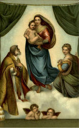 Die Sixtinische Madonna Postcard