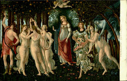 Botticelli's Primavera Italy Art Postcard Postcard