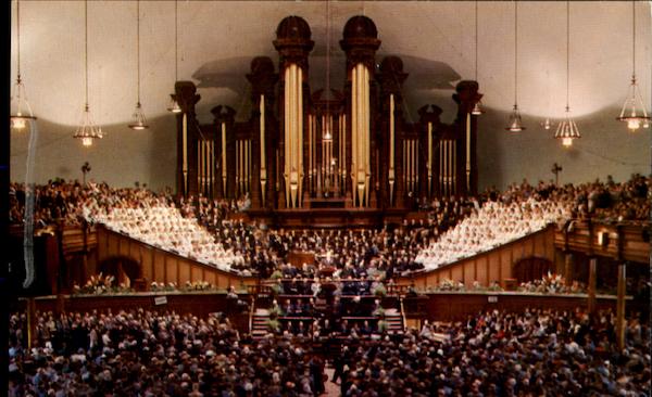 Interior Of Mormon Tabernacle Temple Square