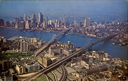Aerial View Of New York City Skyline Postcard Postcard