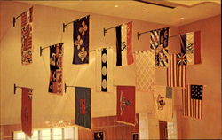 Flags In Memorial Hall Postcard