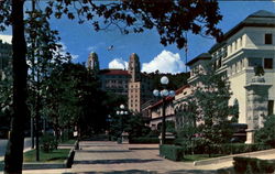 Million Dollar Bathhouse Row And Arlington Hotel Postcard